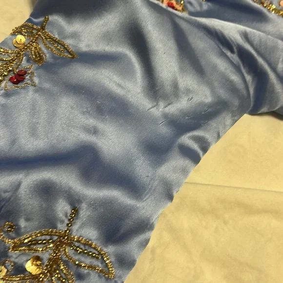 Shalwar kameez organza Duppatta blue size small. Indian Pakistani wear. - Picture 13 of 17